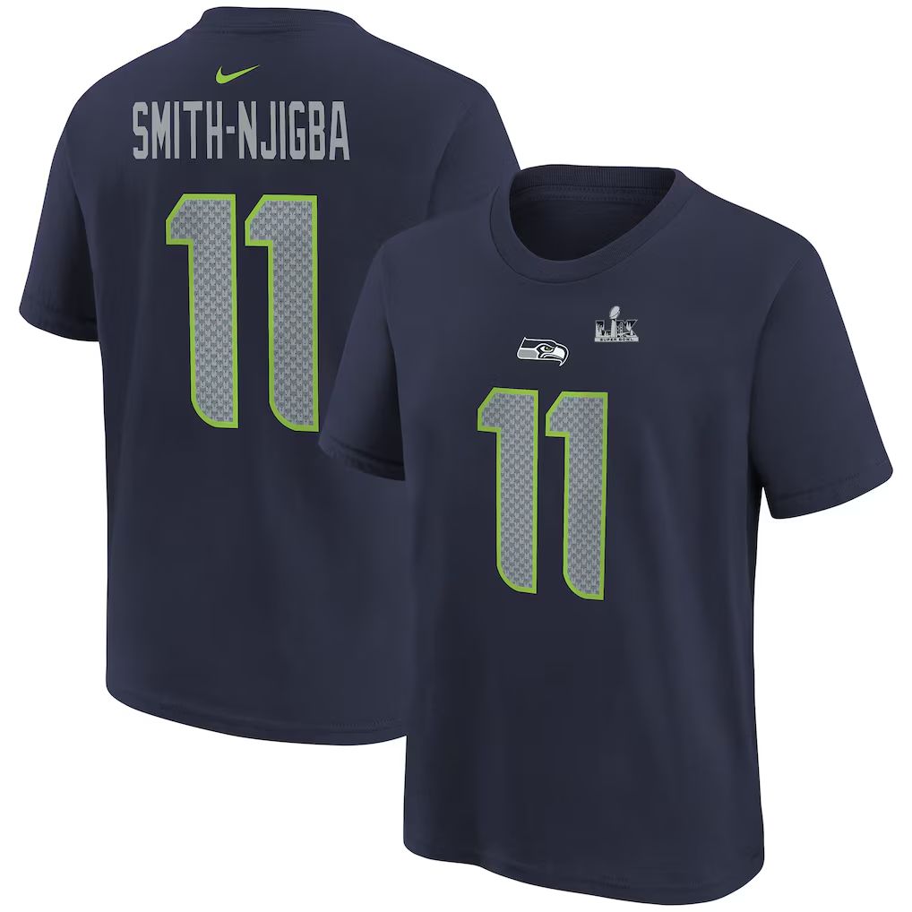 Men 2026 NFL Seattle Seahawks T-shirt blue 010